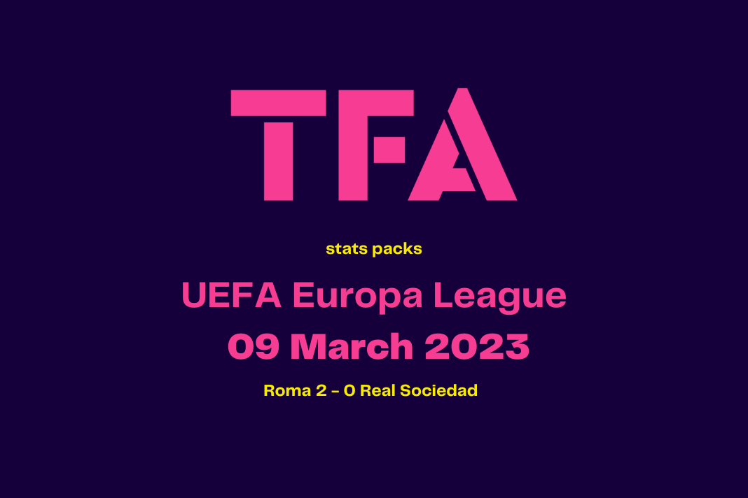 UEFA Europa League 2022/23: Roma vs Real Sociedad - data viz, stats and insights
